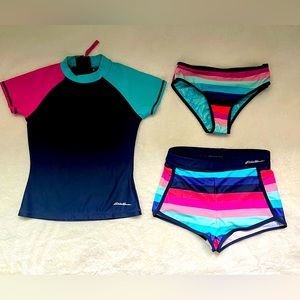 Eddie Bauer Little Girl's 3-Piece Mix & Match Swim Set
